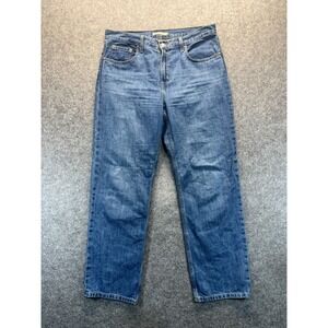 Levis Jeans Women's 31 Low Pro Straight Midise Blue Denim Jeans 100% Cotton‎